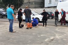 выкса.рф, Мотоцикл и три автомобиля столкнулись на улице Ленина