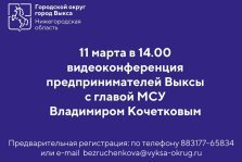 выкса.рф, Кочетков встретится с предпринимателями в марте