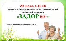 выкса.рф, Летняя творческая площадка «Задор 60+»