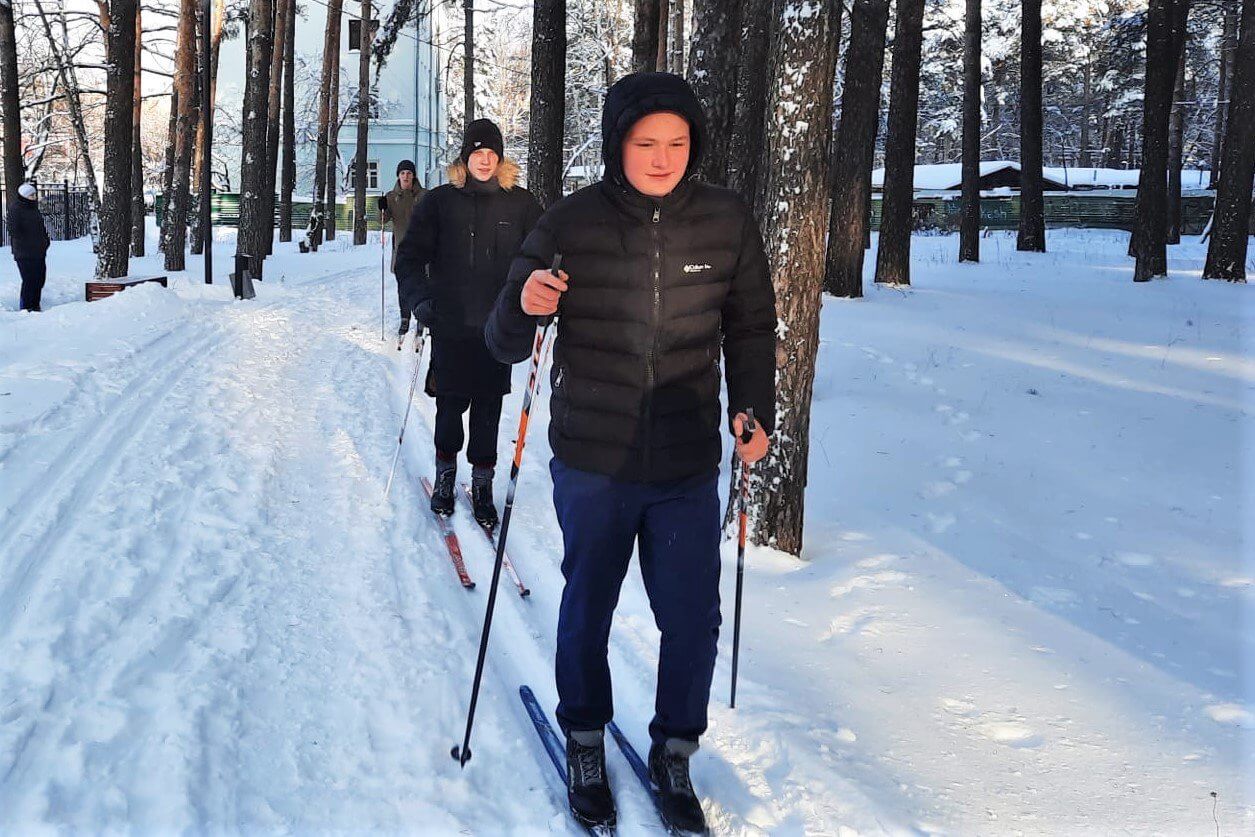 Школьники выступили на всероссийской лыжне «Большая перемена»
