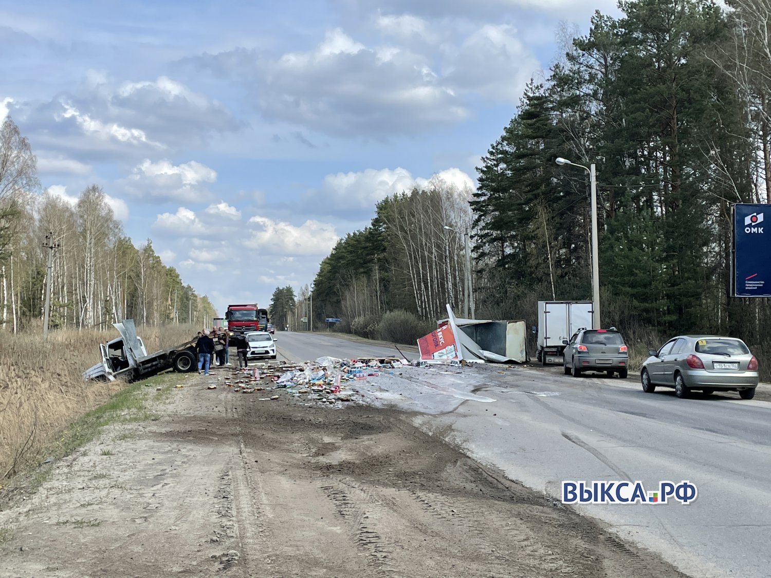 В ДТП на Навашинском шоссе у ГАЗа оторвало фургон