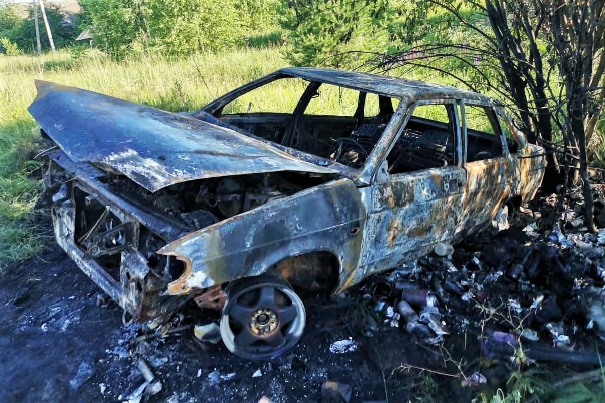 Водитель заживо сгорел в автомобиле в Навашине