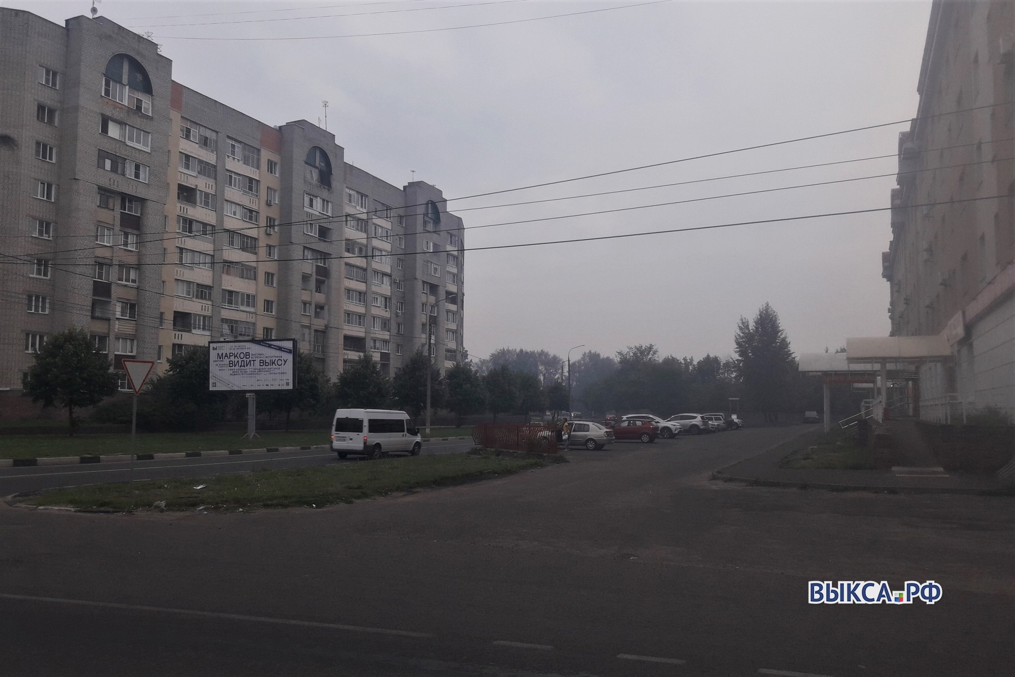 Выксу накрыл дым от лесных пожаров в Сарове и Первомайске