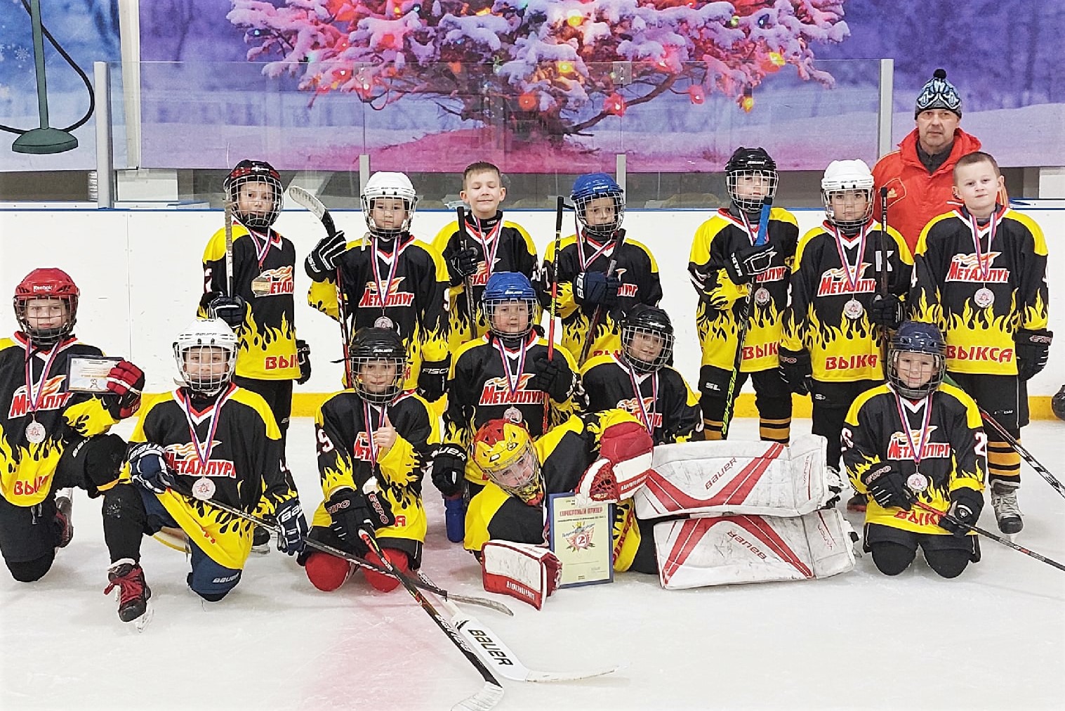 Юные хоккеисты взяли серебро на турнире в Навашине