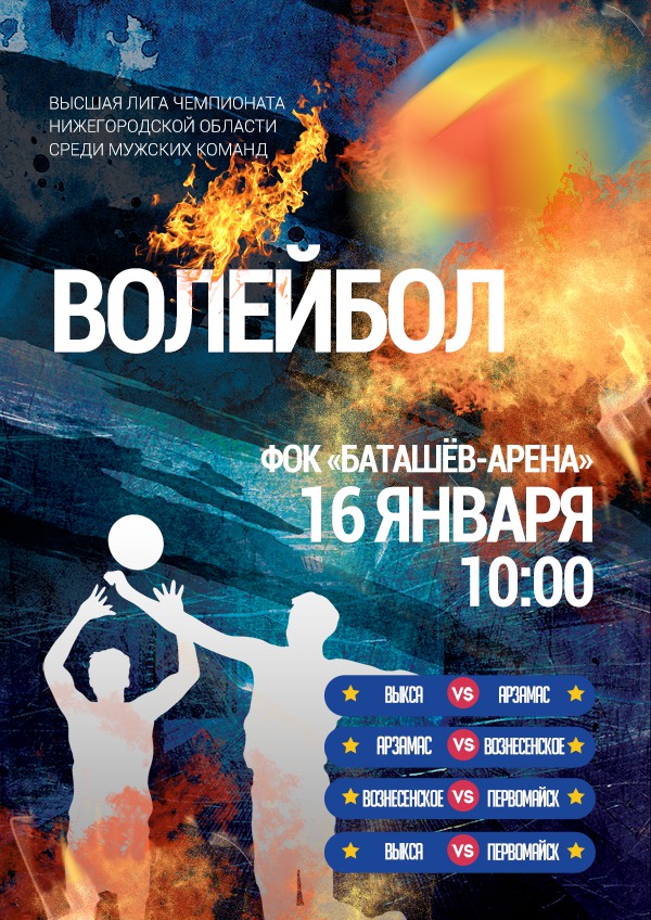 Чемпионат области по волейболу среди мужских команд