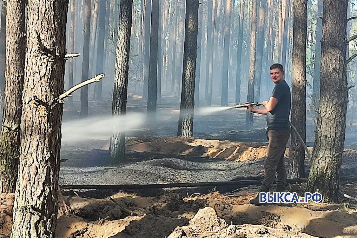 За два месяца выксунцы устроили шесть лесных пожаров