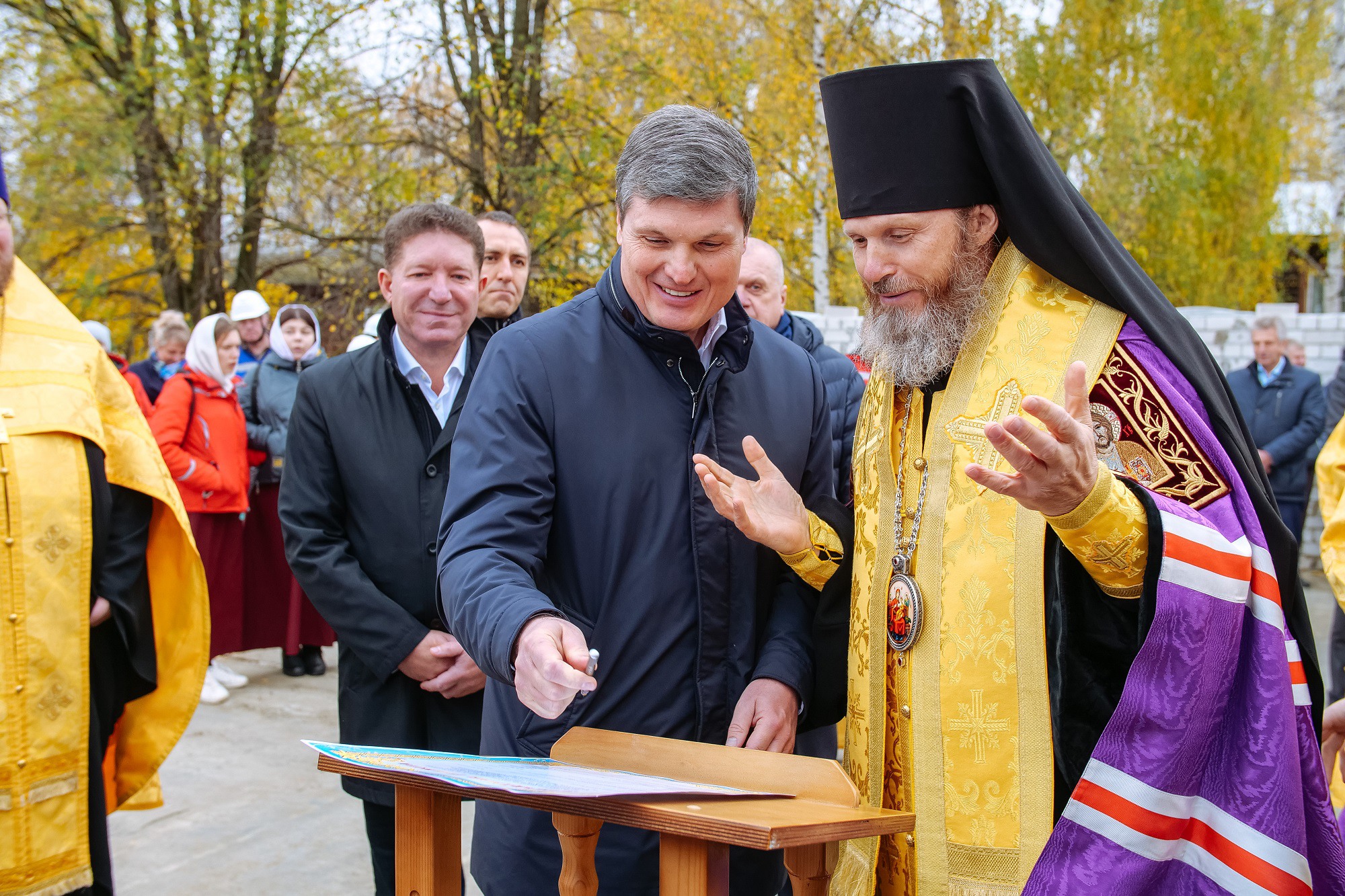 Фундамент православного детского сада заложили в Выксе