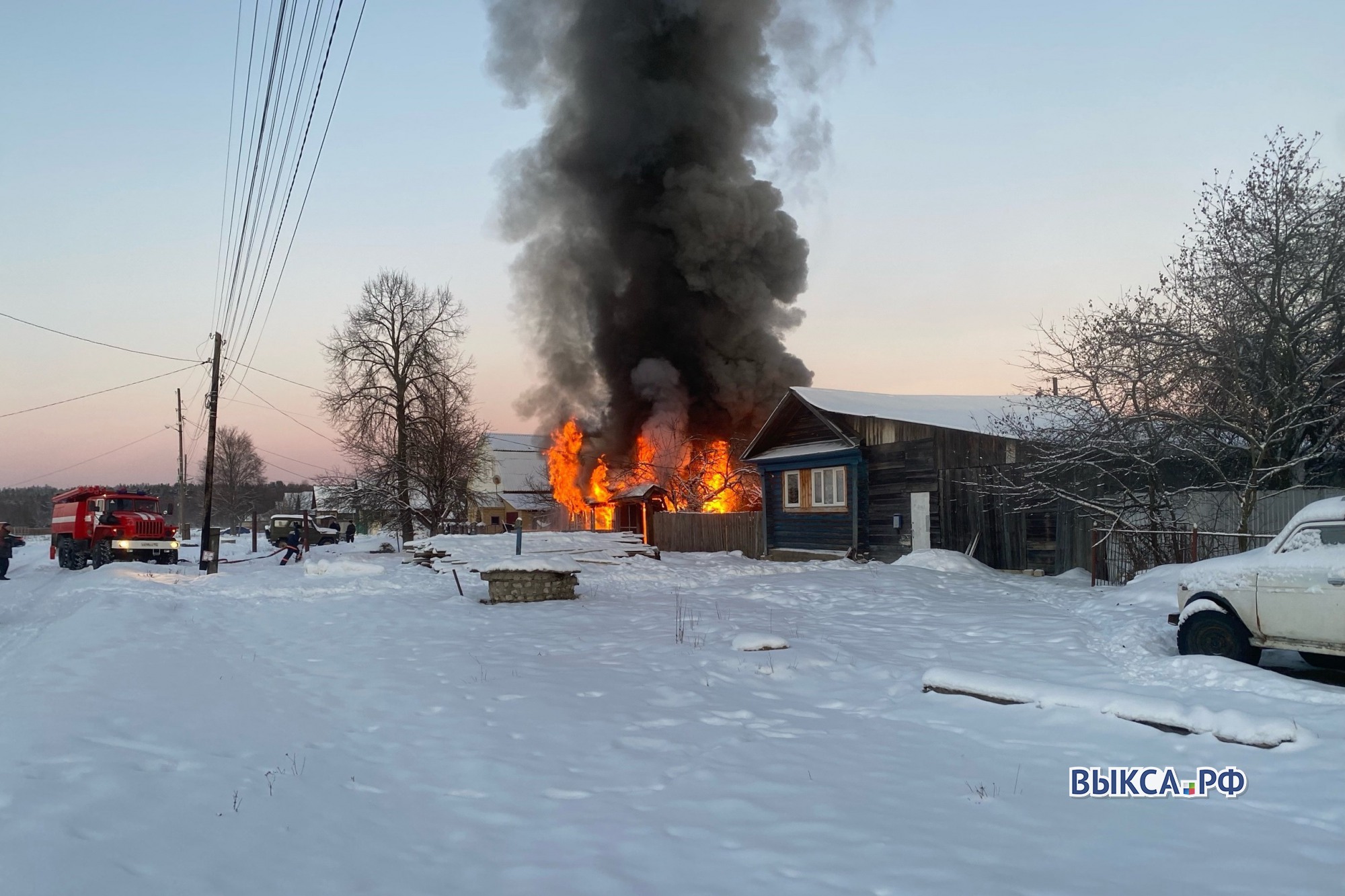Дом в Виле сгорел из-за неосторожного обращения с огнём
