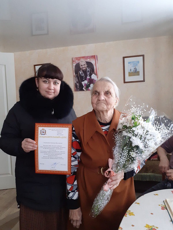 Ветерану Татьяне Барановой исполнился 101 год